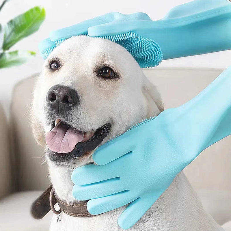 Luva Massageadora Para Banho Pet | Para Cachorro e Gato